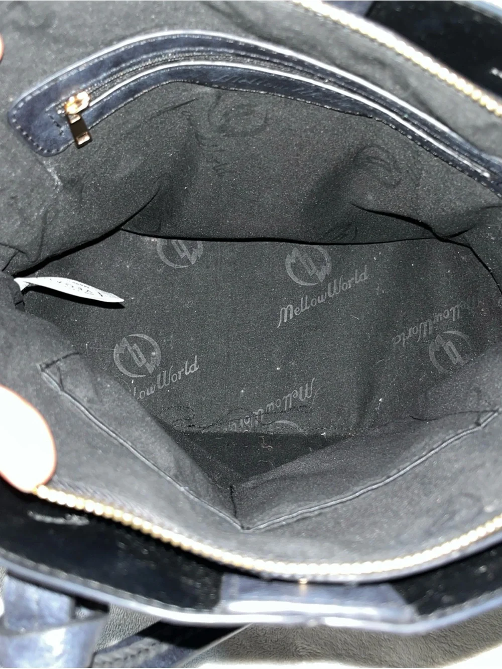 Mellow World Rory Navy Tote Purse Shoulder Bag Vegan Leather Satchel